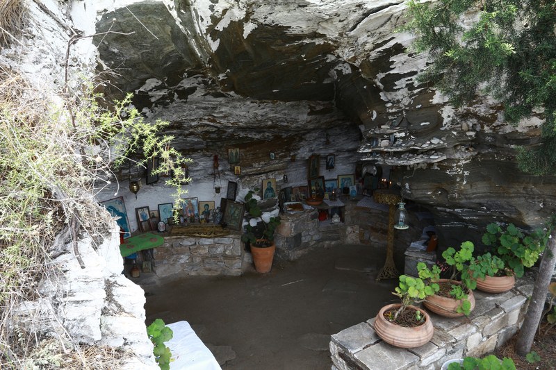 Christian worshiping cave of Panagia