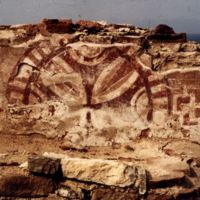 Rosette cross as it was originally found.