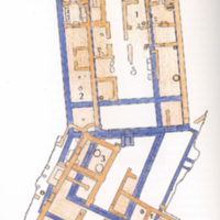 Ground plan of the excavation area in Paliochora with the early Christian basilica.