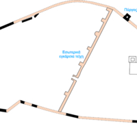 Exterior and transverse walls of Polystylon.