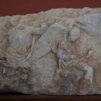 Part of a funerary monument frieze of 400 BC.