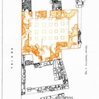 Drawing of baths. Middle space.