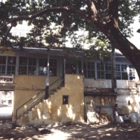 The Averof inn in the center of town, just before its demolition (1991).