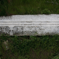 Lintel made of marble.