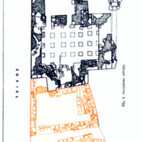 Drawing of the baths. Hearth.