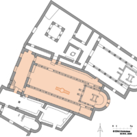 Floor plan of early Christian Basilicas. South Basilica.