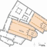 Floor plan of early Christian Basilicas.The columns creating the aisles.