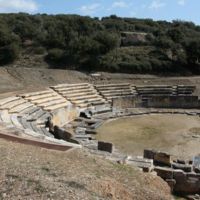 View of the Ancient Theater in 2015.