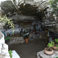 A Christian cult cave of the Virgin Mary.