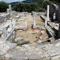 Northern Basilica. Ruins of an older one-room chapel.