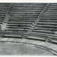 Drawing of of the ancient theater of Maronia in operation during the Hellenistic era.