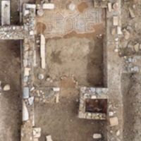 Aerial view of the middle Byzantine chapel.