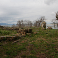 View from the Byzantine acropolis of Polystylon.