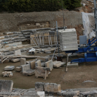 View of the Ancient Theater in 2008.