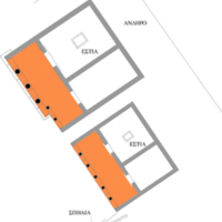 Floor plan of the Sanctuary. Portico.