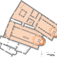 Floor plan of early Christian Basilicas. The Sanctuary.