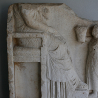 Funerary relief of the 4th century BC.