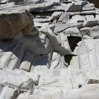 Quarry of Group C. Quarrying techniques.