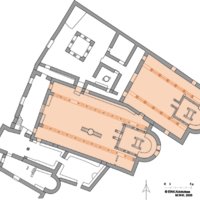 Floor plan of early Christian Basilicas.The columns creating the aisles.